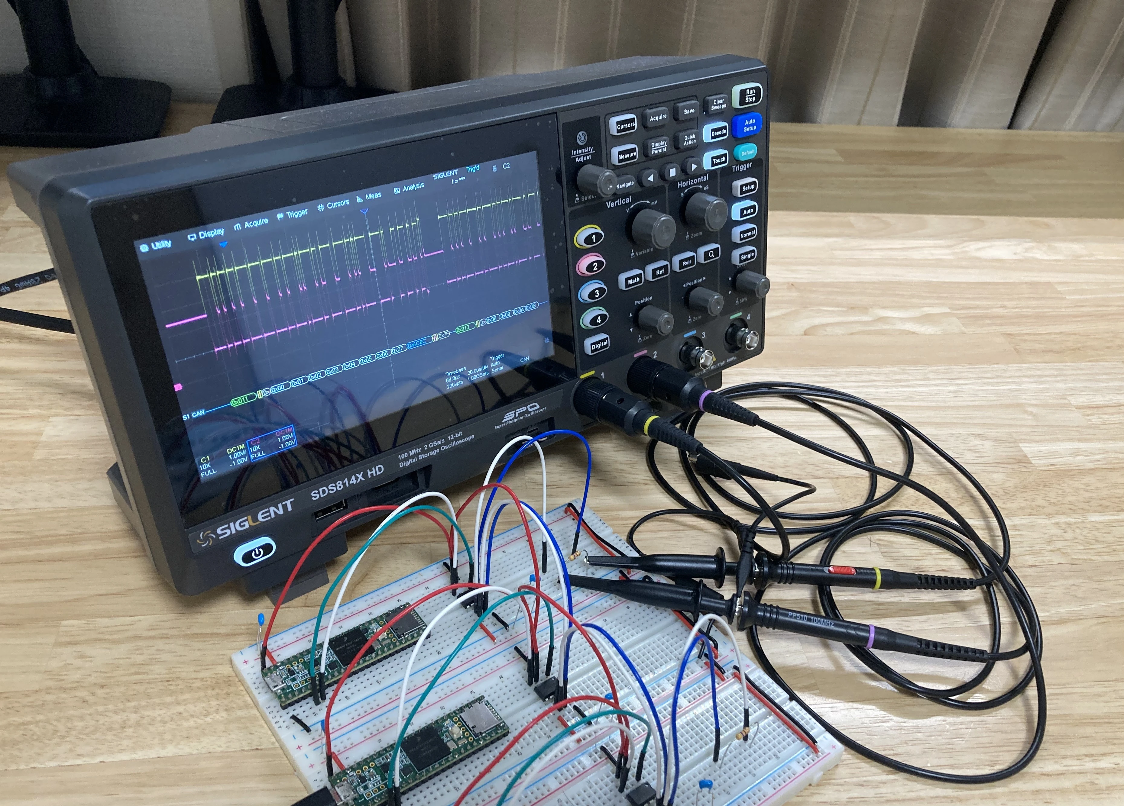 SIGLENT SDS814X HD オシロスコープを試してみる | Okawa Yusuke