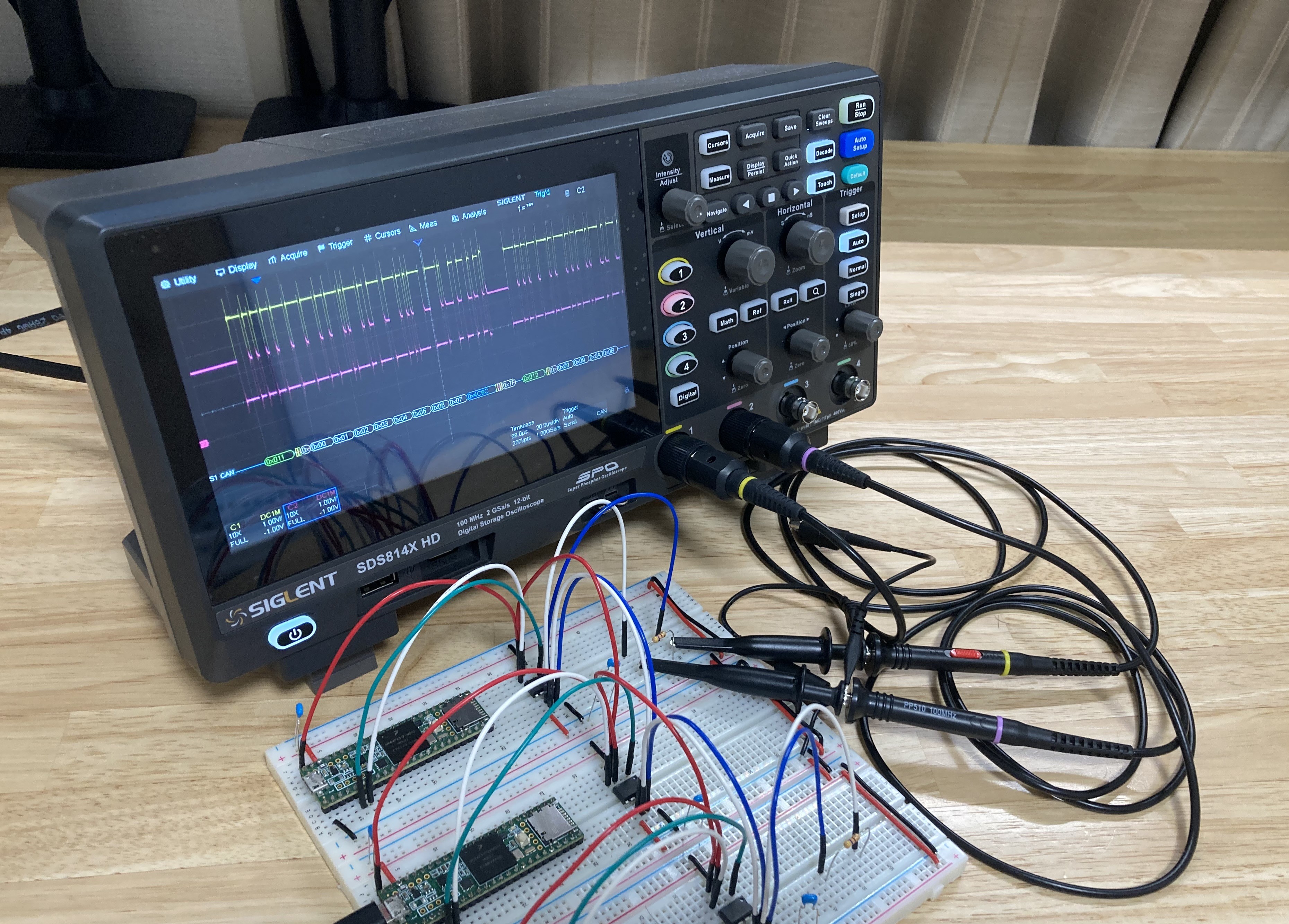 gan ページ SIGLENT SDS814X HD オシロスコープを試してみる | Okawa Yusuke